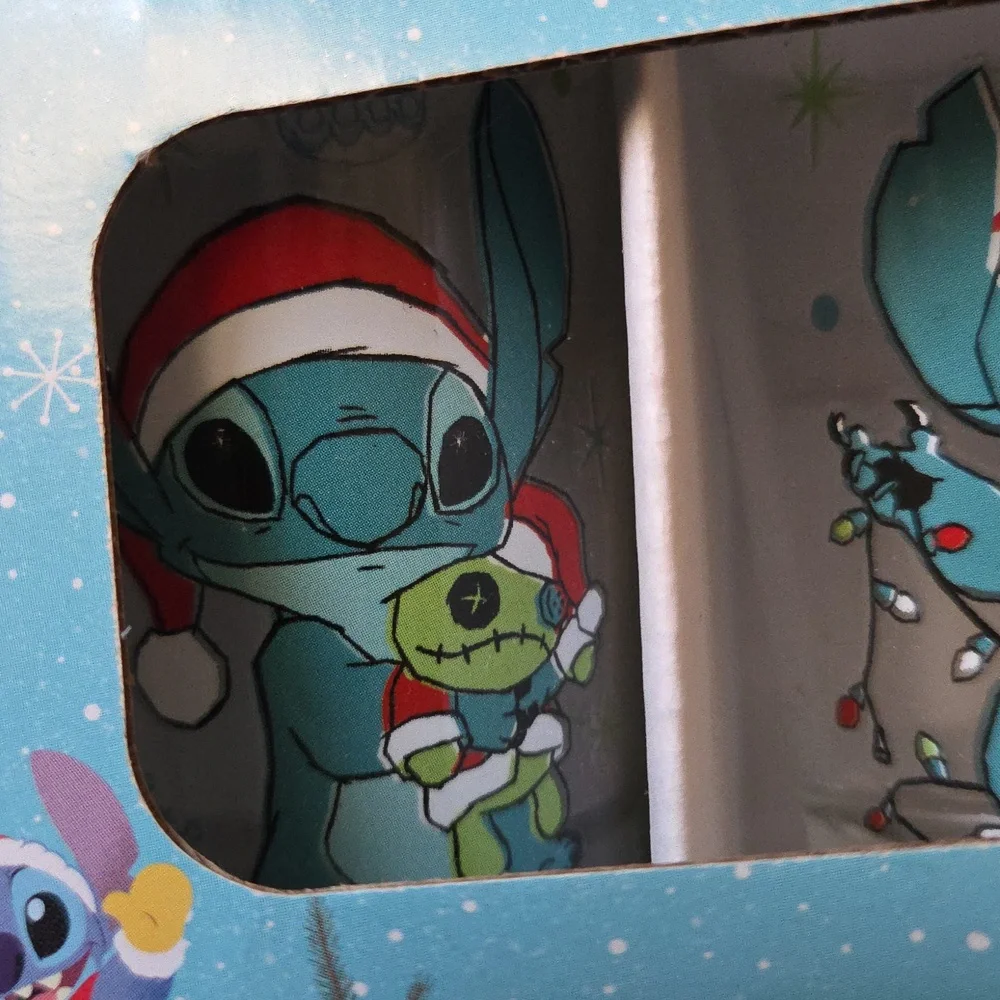 Disney Stitch Holiday Glassware Set - Picture 2 of 5